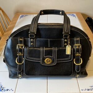 Coach Black Leather Bag